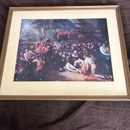Painted 1806 west gate fine art framed 26in 22in excellent condition