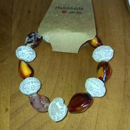 Stone Bracelet which is handmade and not suitable for children under 3.