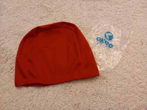 Buy & Sell Surrey Guildford - Photos for Childs red nylon fabfric swimming hat