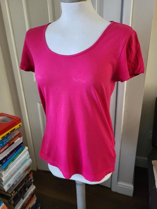 Buy & Sell West Midlands Sandwell - Photos for M&S Pink Cotton T Shirt Top Size 8