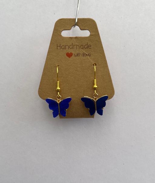 Buy & Sell Surrey Epsom and Ewell - Photos for New handmade blue & gold butterfly earrings