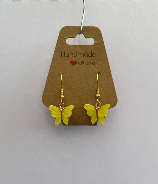 Buy & Sell Surrey Epsom and Ewell - Photos for New handmade yellow & gold butterfly earrings