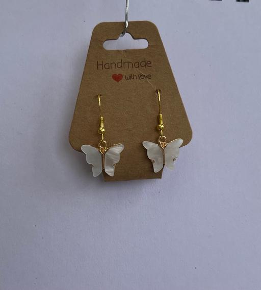 Buy & Sell Surrey Epsom and Ewell - Photos for New handmade white & gold butterfly earrings