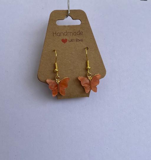 Buy & Sell Surrey Epsom and Ewell - Photos for New handmade orange & gold butterfly earrings