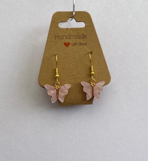 Buy & Sell Surrey Epsom and Ewell - Photos for New handmade pink & gold butterfly earrings