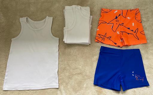 Buy & Sell Kent Medway - Kent - Photos for Boys vest tops and swimming shorts 3-4 years