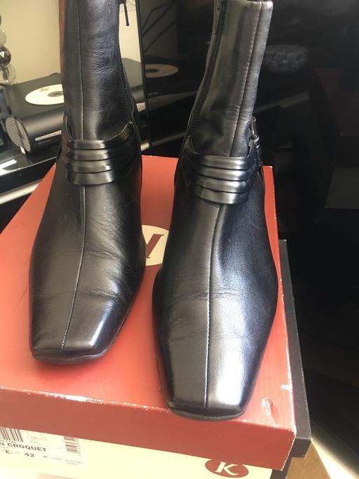 Buy & Sell Central London St Pancras - Central London - Photos for K Leven Croquet Black Leather Size 8 Boots