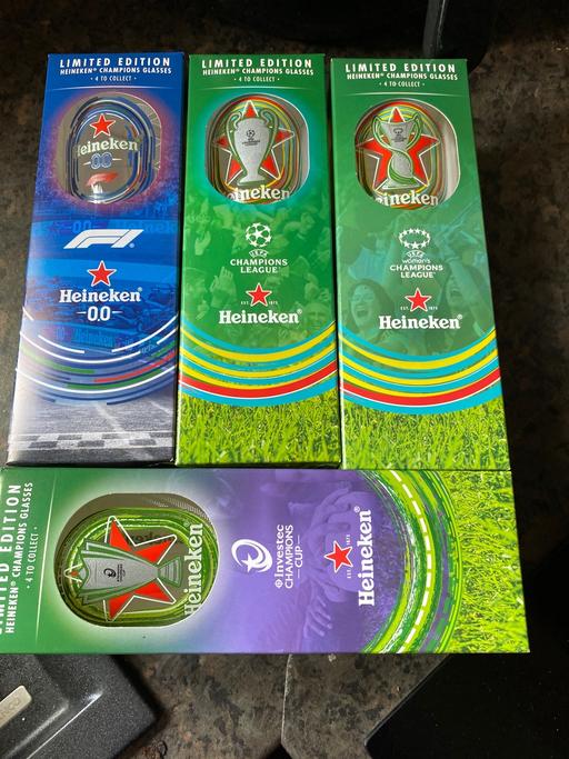 Buy & Sell South Yorkshire Rotherham - Photos for Heineken champions league pint glasses