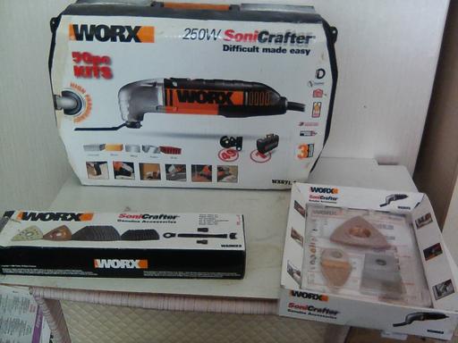 Buy & Sell North Northamptonshire Kettering - North Northamptonshire - Photos for WORX 250W, Sonicrafter and accessories,