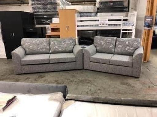 Buy & Sell South Yorkshire Rotherham - Photos for 3+2 seater Byron sofa in silver