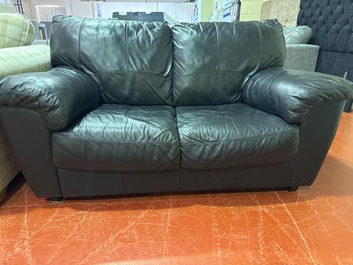 Buy & Sell South Yorkshire Rotherham - Photos for 2 seater black leather sofa