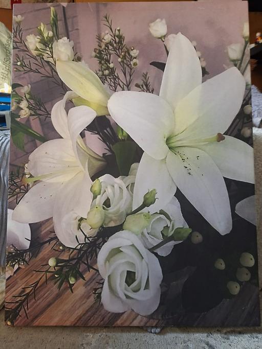 Buy & Sell Hampshire Havant - Photos for White Flower Arrangement Canvas Art Print