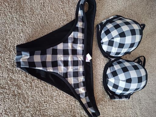 Buy & Sell County Durham Newton Aycliffe - County Durham - Photos for Black/White Checked Bikini 16/12