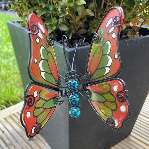 Buy & Sell Lancashire Blackpool - Photos for Decorative Glass Butterfly Pot Hanger