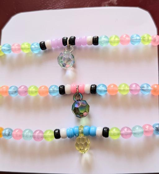 Buy & Sell Blaenau Gwent Tredegar - Blaenau Gwent - Photos for Hand made3 X neon pastel bead stretchable and