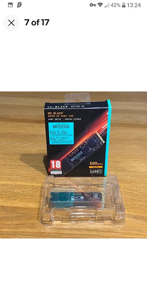 Buy & Sell West Midlands Birmingham - Photos for WD BLACK 500GB SSD Gaming M.2 2280 PCIe NVMe