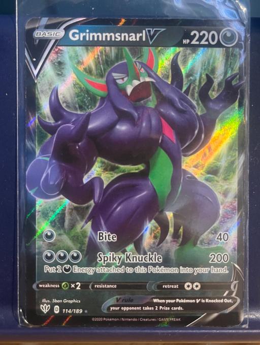 Buy & Sell Hertfordshire North Hertfordshire - Photos for Pokemon card - Grimmsnarl V 114/189