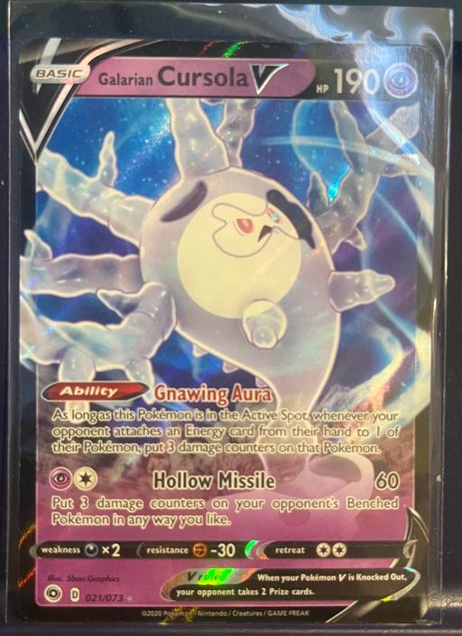 Buy & Sell Hertfordshire North Hertfordshire - Photos for Pokemon card - Galarian Cursola V 021/073