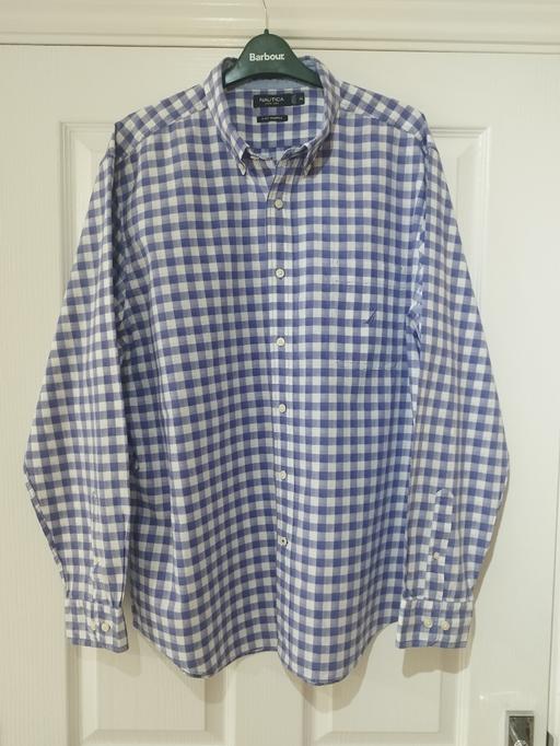 Buy & Sell West Midlands Coventry - Photos for Nautica mens lilac white check shirt XL