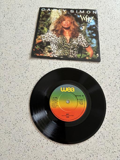 Buy & Sell Wiltshire Swindon - Photos for Carly Simon why ? 7 inch vinyl