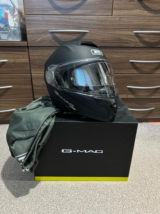 Vehicles North Yorkshire Middlesbrough - Photos for G-Mac Glide Evo Black Motorcycle Helmet