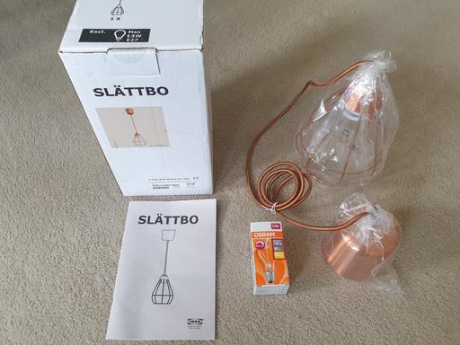 Buy & Sell East Sussex Brighton - Photos for Stylish IKEA Slattbo pendant light in copper