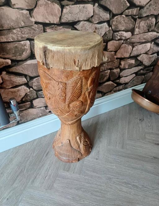 Buy & Sell Staffordshire Cannock Chase - Photos for Tribal Drum Carved Large 70cm H