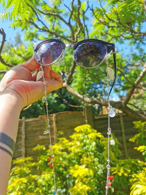 Buy & Sell West Midlands Birmingham - Photos for ✨🌊Aquamarine Seashell Coral Glasses Chain