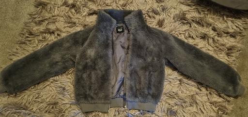 Buy & Sell West Yorkshire Kirklees - Photos for Grey New Look Fluffy Bomber Jacket -12-13yrs