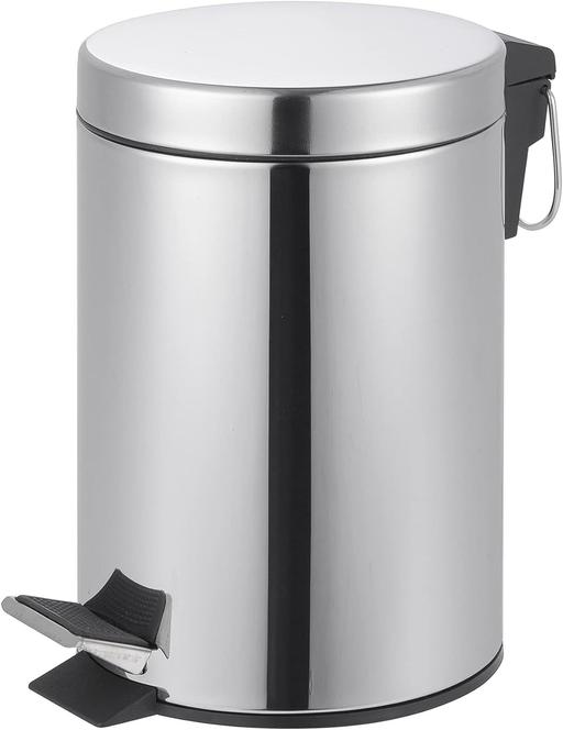 Buy & Sell Central London - Photos for Round Stainless Steel Pedal Bin 3L Dustbin