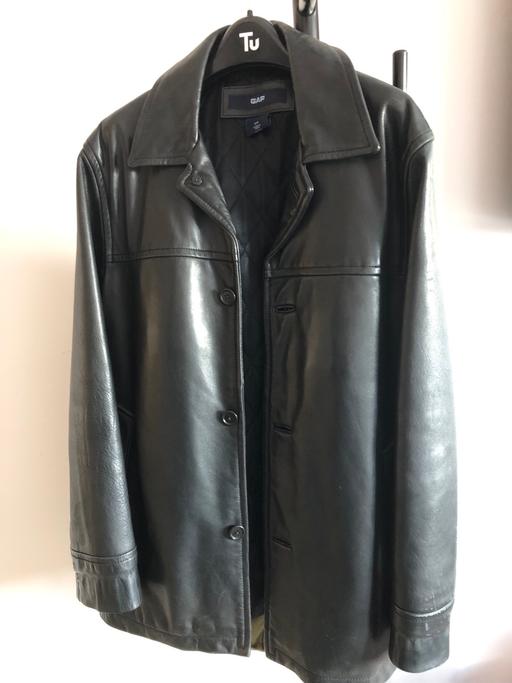 Buy & Sell Buckinghamshire High Wycombe - Buckinghamshire - Photos for GAP Men’s Black Leather Jacket