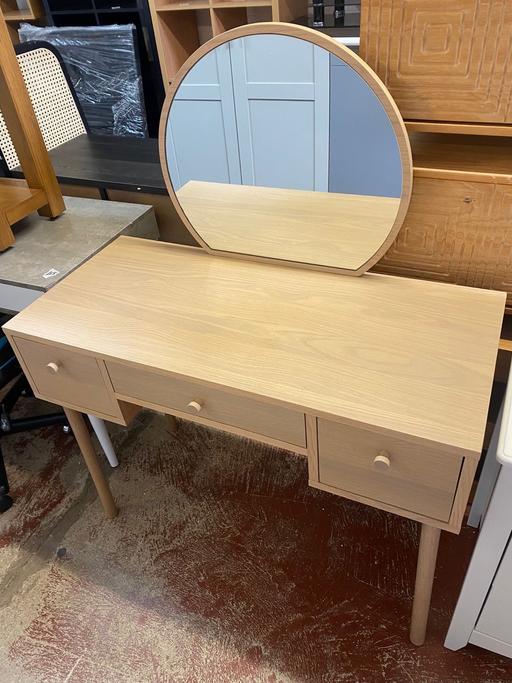 Buy & Sell Warwickshire Warwick - Photos for Moorlands 3 Drawer Dressing Table - Light Oak