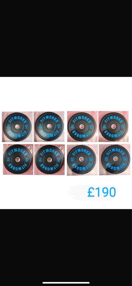 Buy & Sell Greater Manchester Bolton - Photos for Olympic Bumper weight plates 2 x 5kg, 2 x 10k