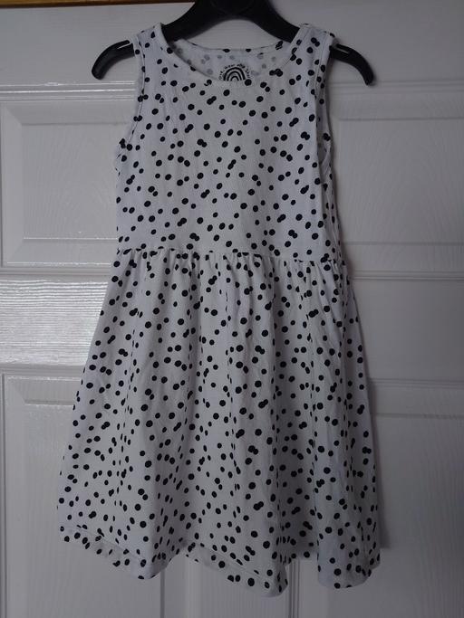 Buy & Sell Leicestershire Charnwood - Photos for Girls white spotty dress size 4-5 years