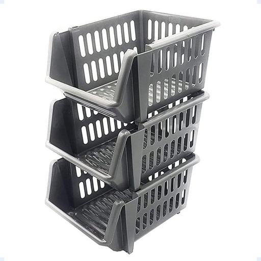 Buy & Sell Central London - Photos for Set of 3 Small Plastic Stackable Basket