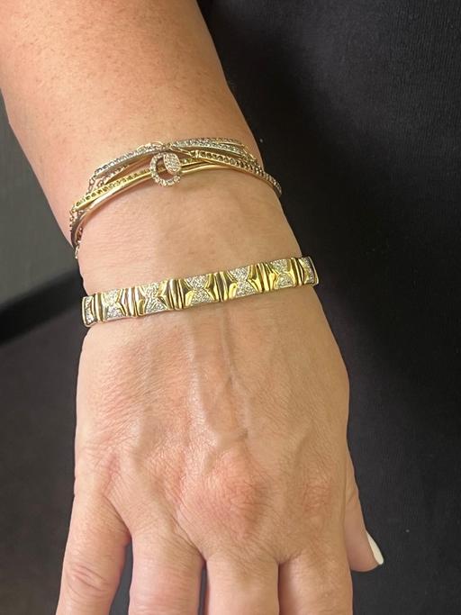 Buy & Sell West Midlands Birmingham - Photos for 18ct yellow and white gold diamond bracelet