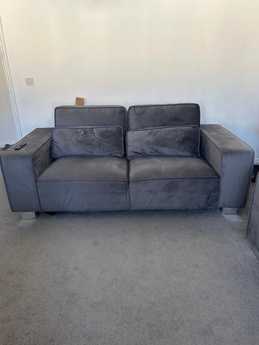 Buy & Sell South East London Dulwich - South East London - Photos for Grey velvet sofa