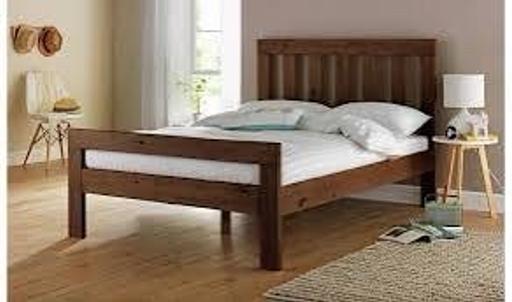 Buy & Sell West Midlands Coventry - Photos for Chile Double Wooden Bed Frame - Dark Stain