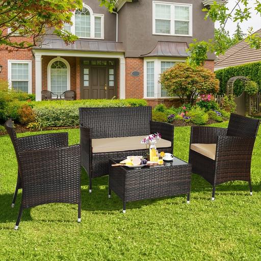 Buy & Sell Central London Charing Cross - Central London - Photos for 4-Piece Rattan Patio Set