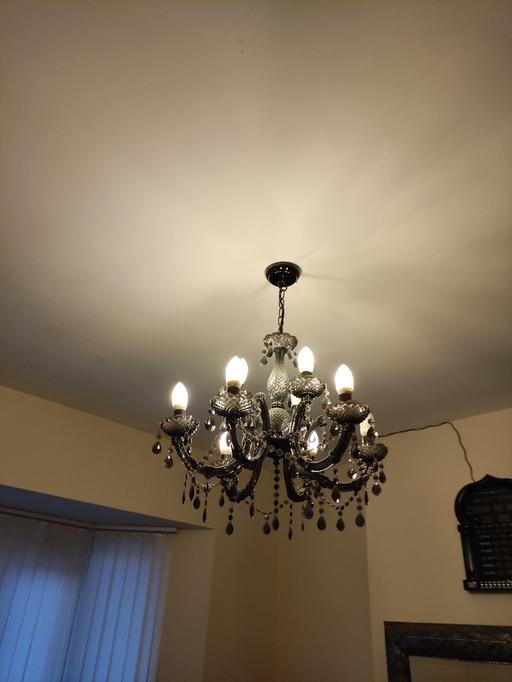 Buy & Sell West Midlands Birmingham - Photos for 8 Bulb Black Chandelier