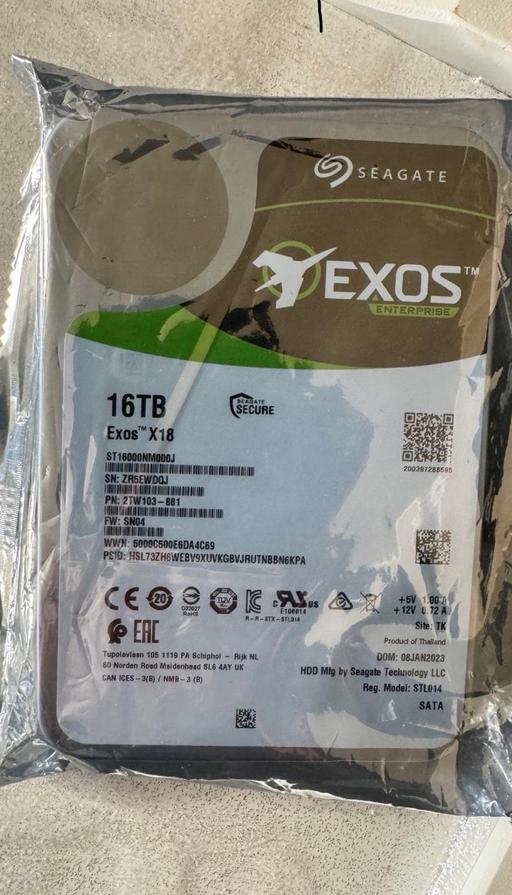 Buy & Sell Ealing Southall - UB2 - Photos for Seagate 16TB exos x18 H Drive internal SATA