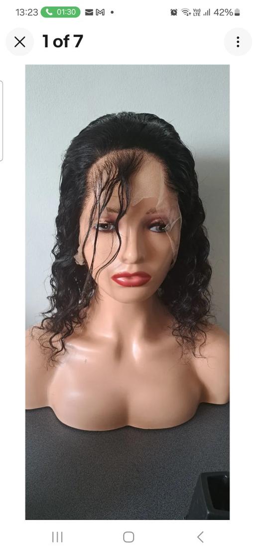 Buy & Sell South East London Croydon - Photos for deep wave 10 inch curly human hair wig