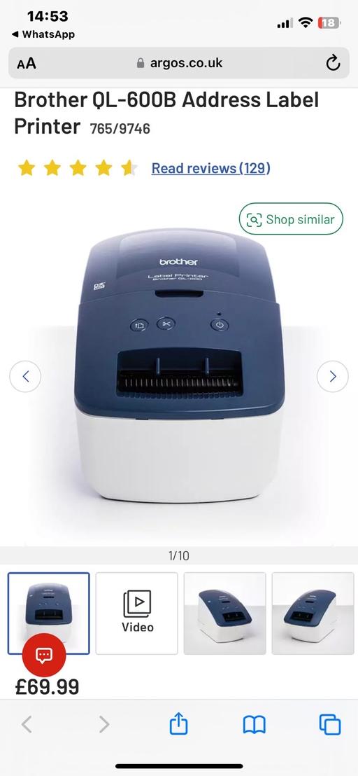 Buy & Sell Surrey Surrey Heath - Photos for QL-600B Label Printer