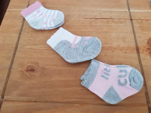 Buy & Sell Lancashire Blackpool - Photos for Baby girls socks x 3 age 0-6 mths NEW