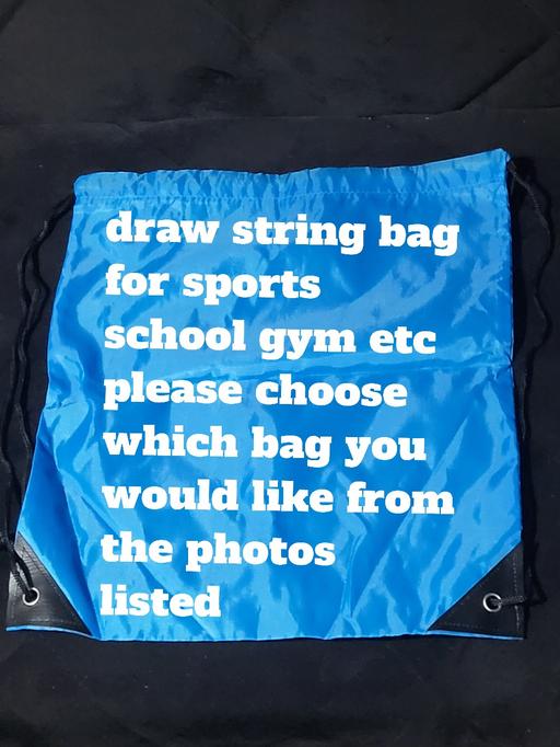 Buy & Sell Nottinghamshire Broxtowe - Photos for draw string backpack bag 4 gym school etc