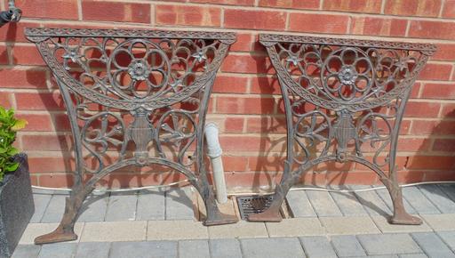 Buy & Sell West Midlands Sandwell - Photos for (#1232) pair of garden cast iron table ends