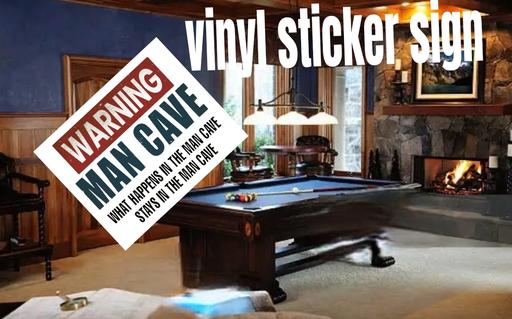 Buy & Sell Nottinghamshire Broxtowe - Photos for sign sticker 4 man cave quality vinyl