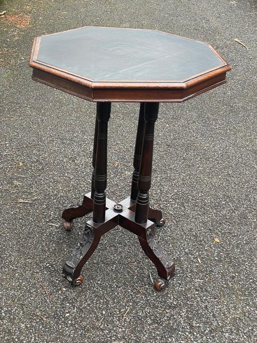 Buy & Sell Cheshire East Over Alderley - Cheshire East - Photos for Antique Hexagonal Carved occasional table,