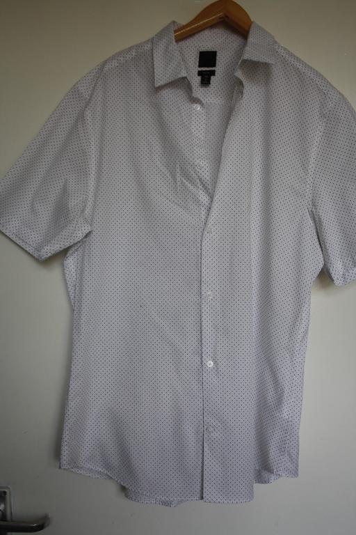 Buy & Sell North West London Chalk Farm - North West London - Photos for New H&M size L polka dot white cotton shirt