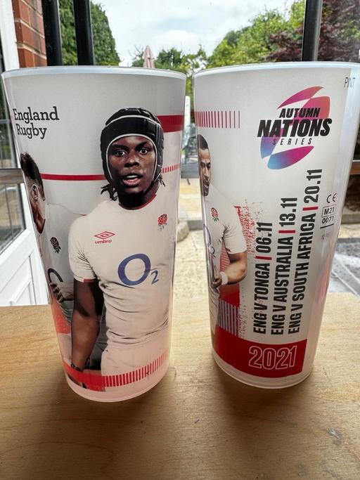 Buy & Sell Warwickshire Nuneaton and Bedworth - Photos for England Rugby Plastic Pint Beer beakers